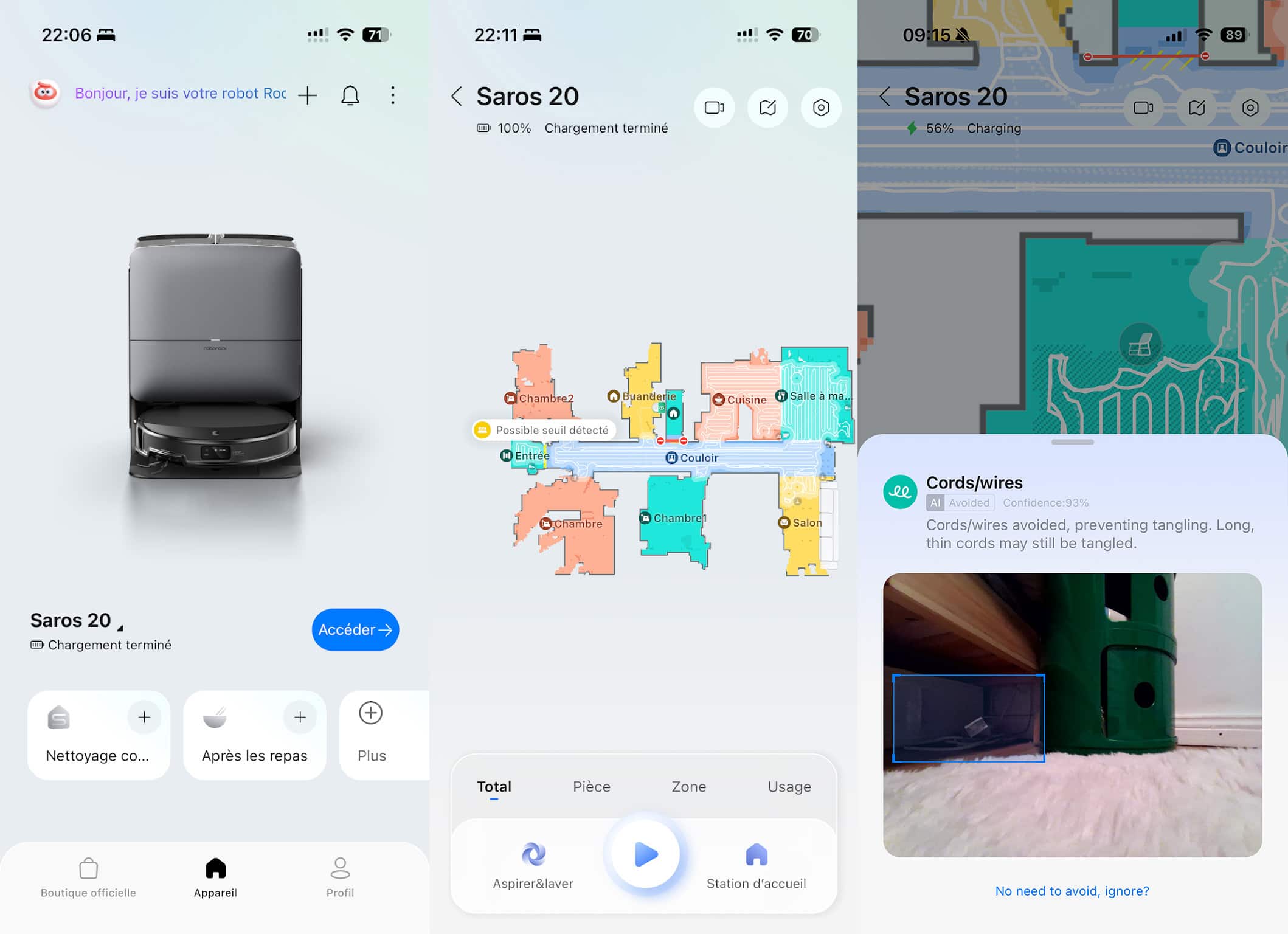 L’appli mobile de Roborock est complète, mais aussi complexe.
