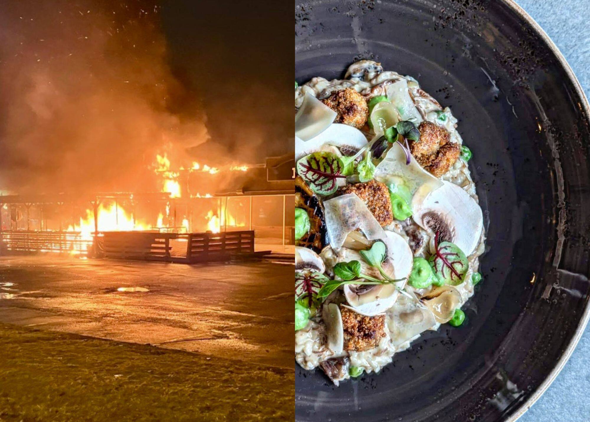 Ce resto victime d'un incendie suspect