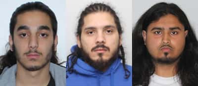 De gauche à droite: Elie Alam, Joseph Abou Rjeily et Rehman Ateeq Ur font face à plusieurs chefs d’accusation en matière de possession et de trafic de drogues.