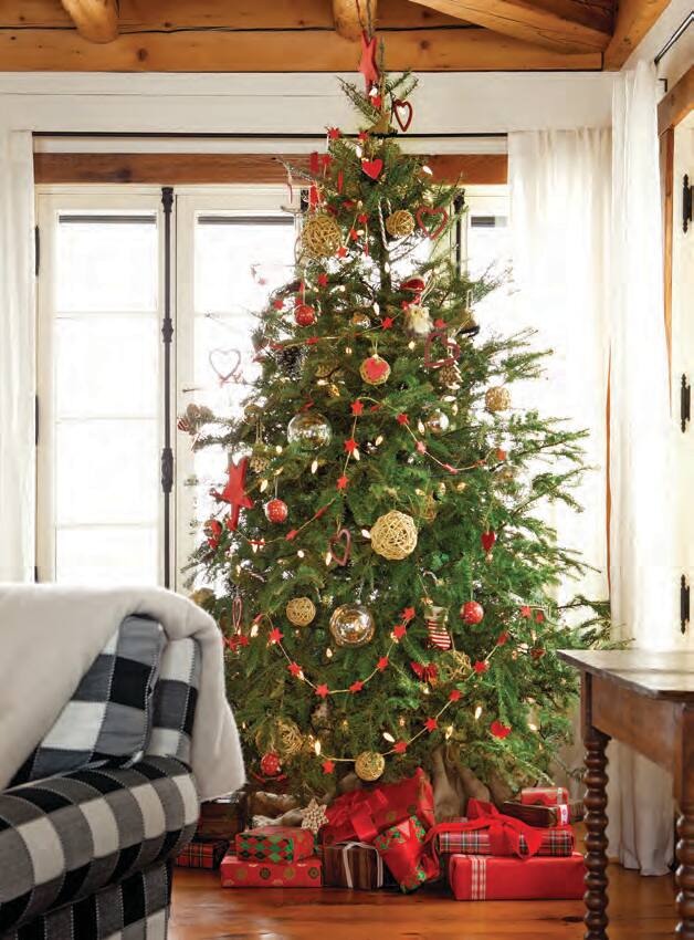 Une maison décorée dans la tradition des Noëls d'antan Clin d'œil