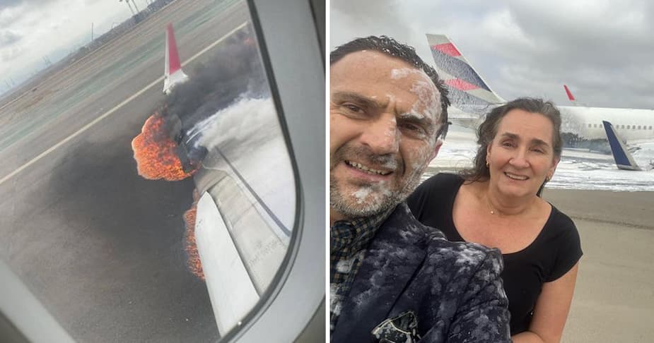 Image principale de l'article Un couple se prend en photo après avoir survécu