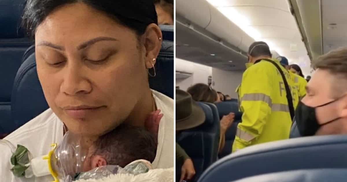 Enceinte sans le savoir, elle accouche en avion