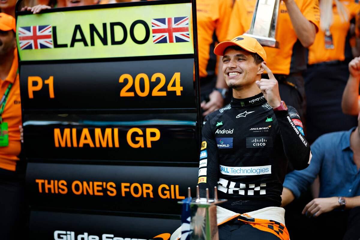 Lando Norris burla al maestro Max Verstappen en el Gran Premio de Miami