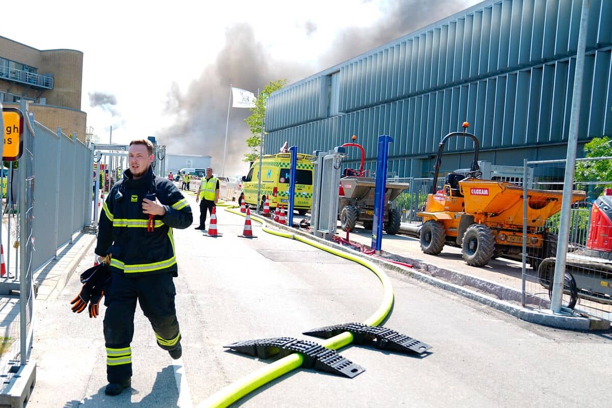 Incendie massif dans les bureaux du g&eacute;ant pharmaceutique danois Novo Nordisk