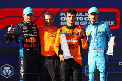 Lando Norris burla al maestro Max Verstappen en el Gran Premio de Miami