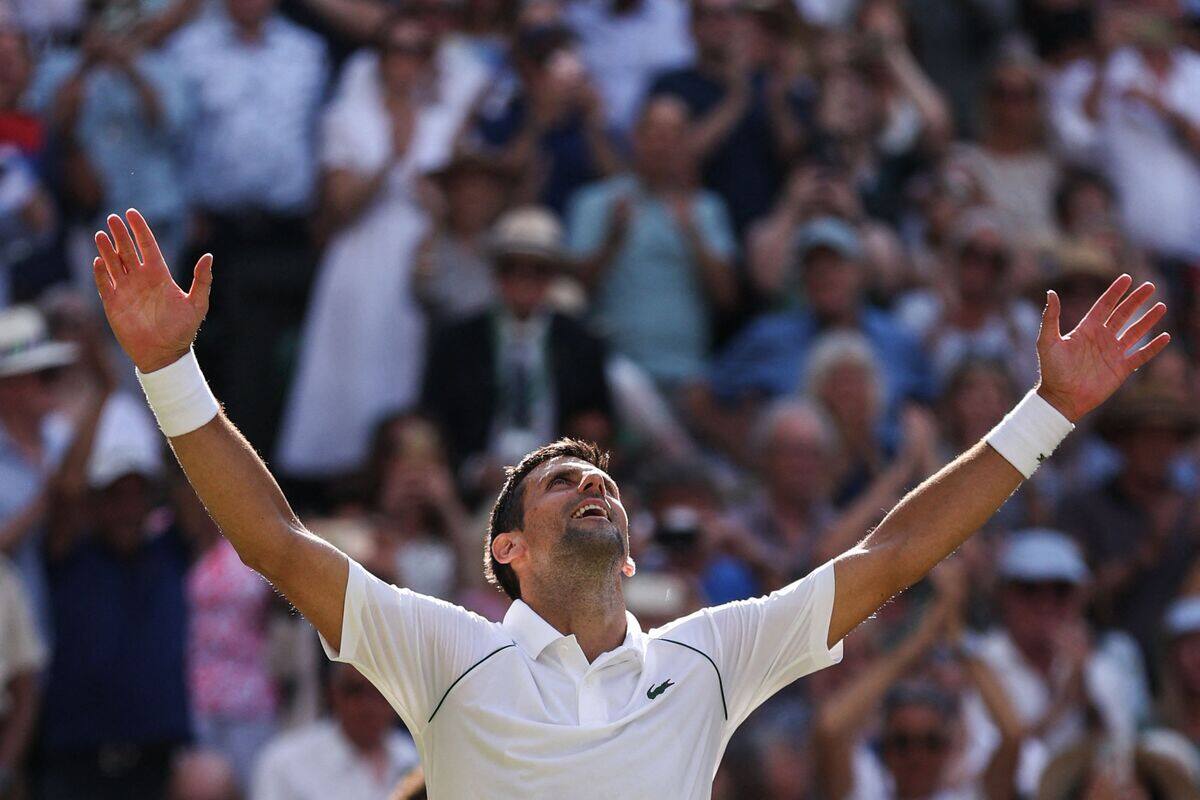 Novak Djokovic remporte un 21e titre du Grand Chelem &agrave; Wimbledon