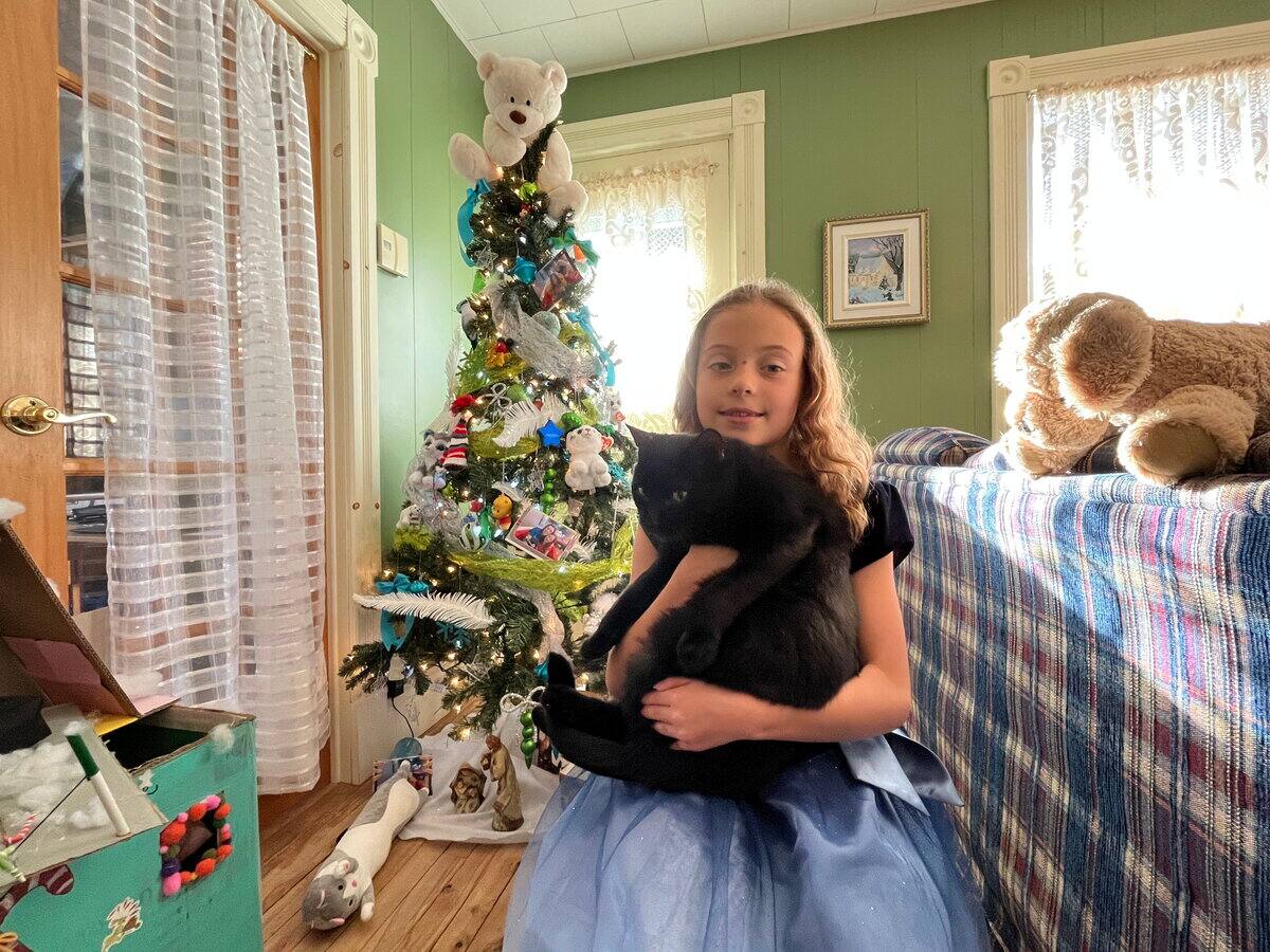A Ariane le encanta jugar al fútbol, ​​su deporte favorito. Foto: Catherine Bouchard Publicado el 9 de diciembre de 2024