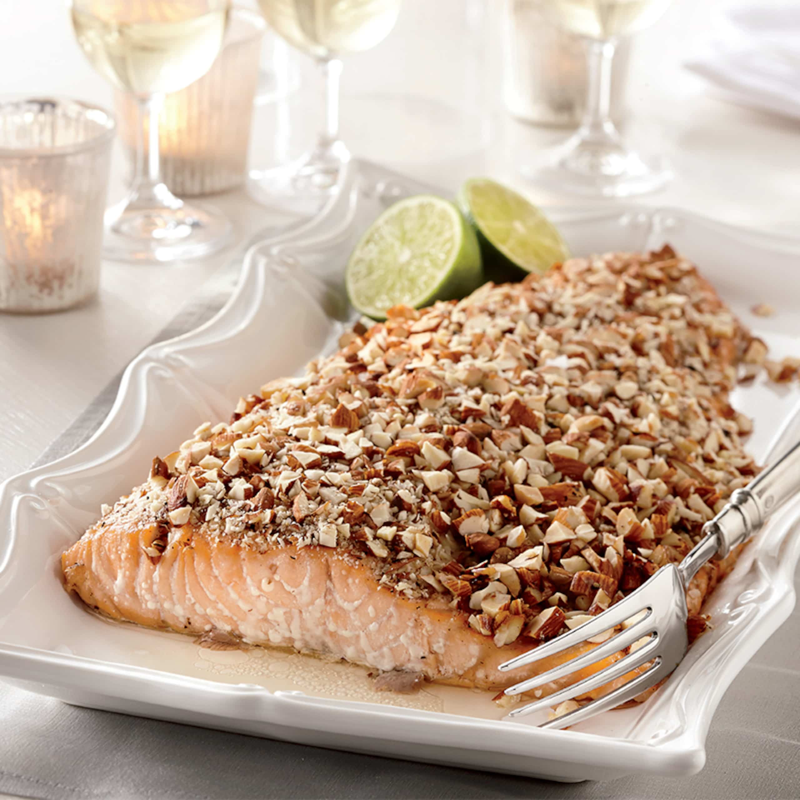 Amande Filet Filet de saumon en croûte d'amandes | Coup de pouce