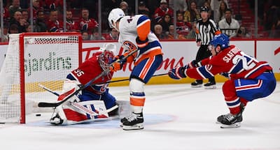 Jean-Gabriel Pageau a déjoué Samuel Montembeault em prolongamento, jeudi.