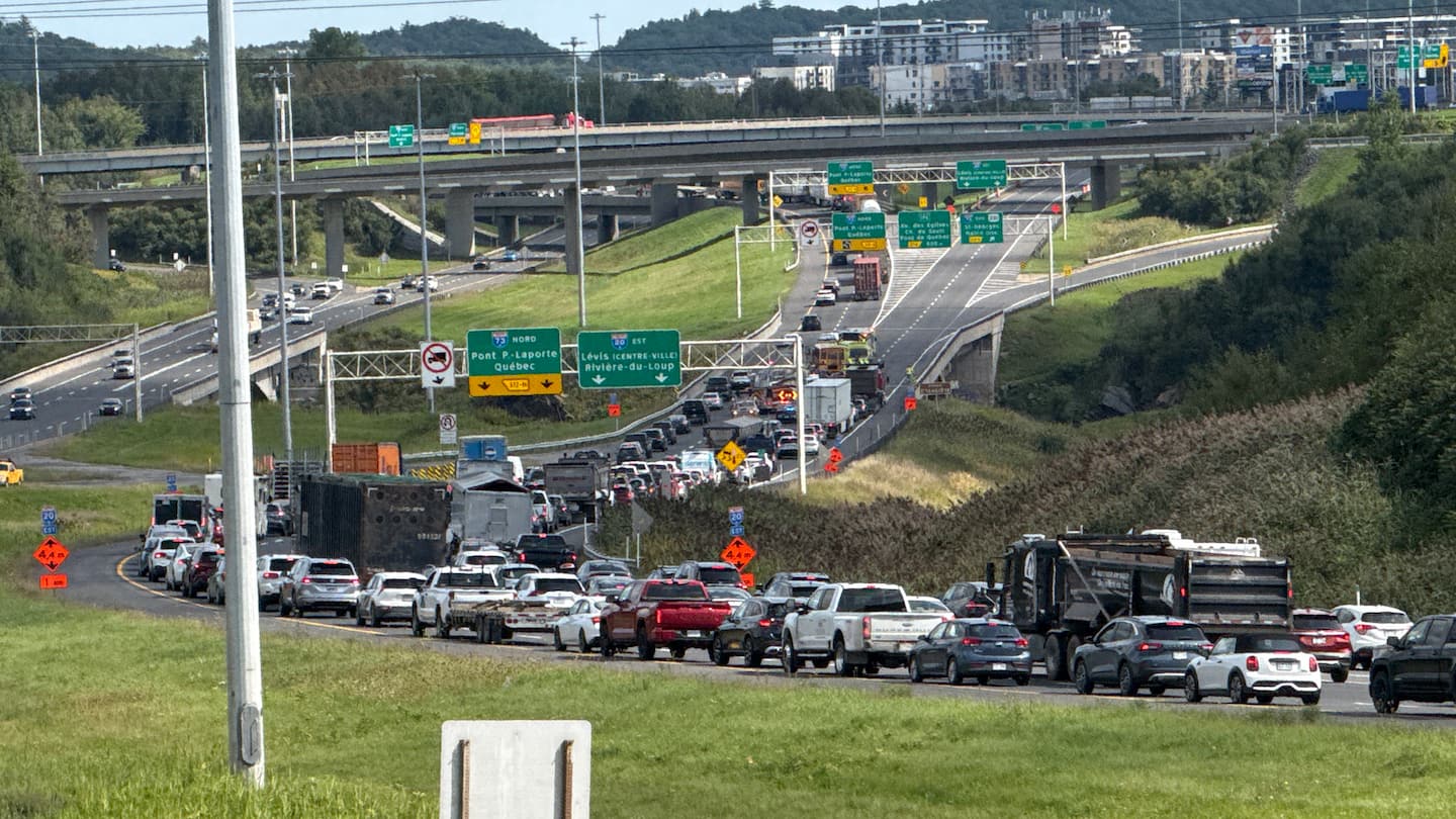 Des accidents multiples provoquent d'importants ralentissements sur l'autoroute 20 à Lévis