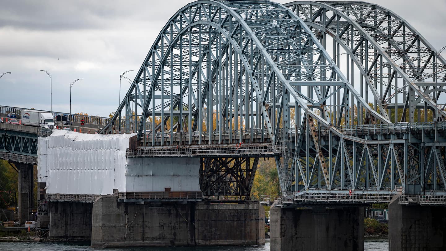 Fissure sur le pont Honoré-Mercier: toutes les voies de circulation sont maintenant ouvertes