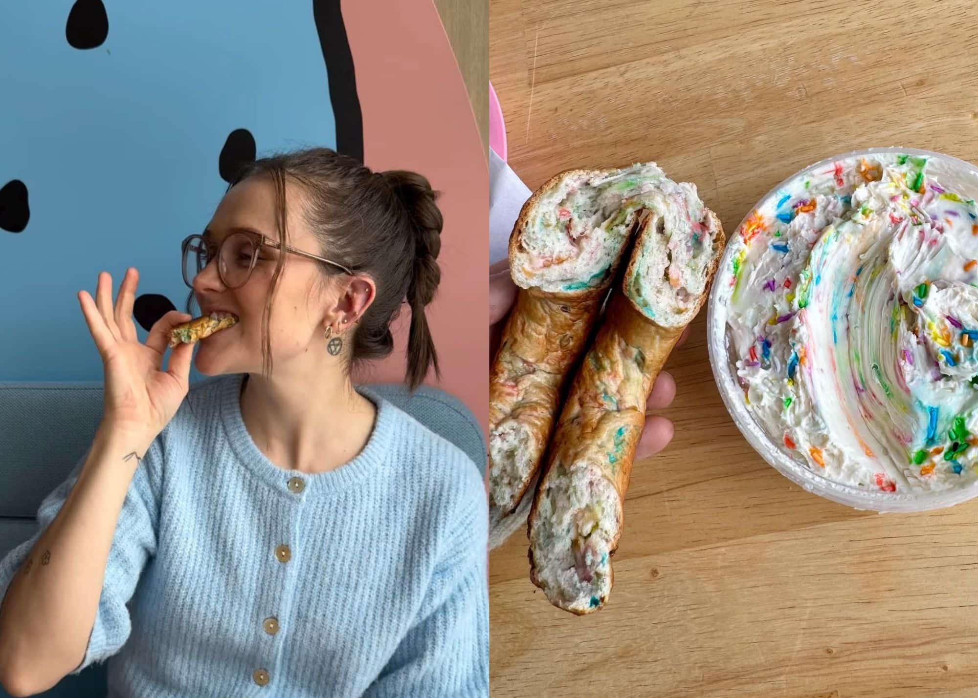 Des bagels à la saveur de gâteau de fête? Oui!