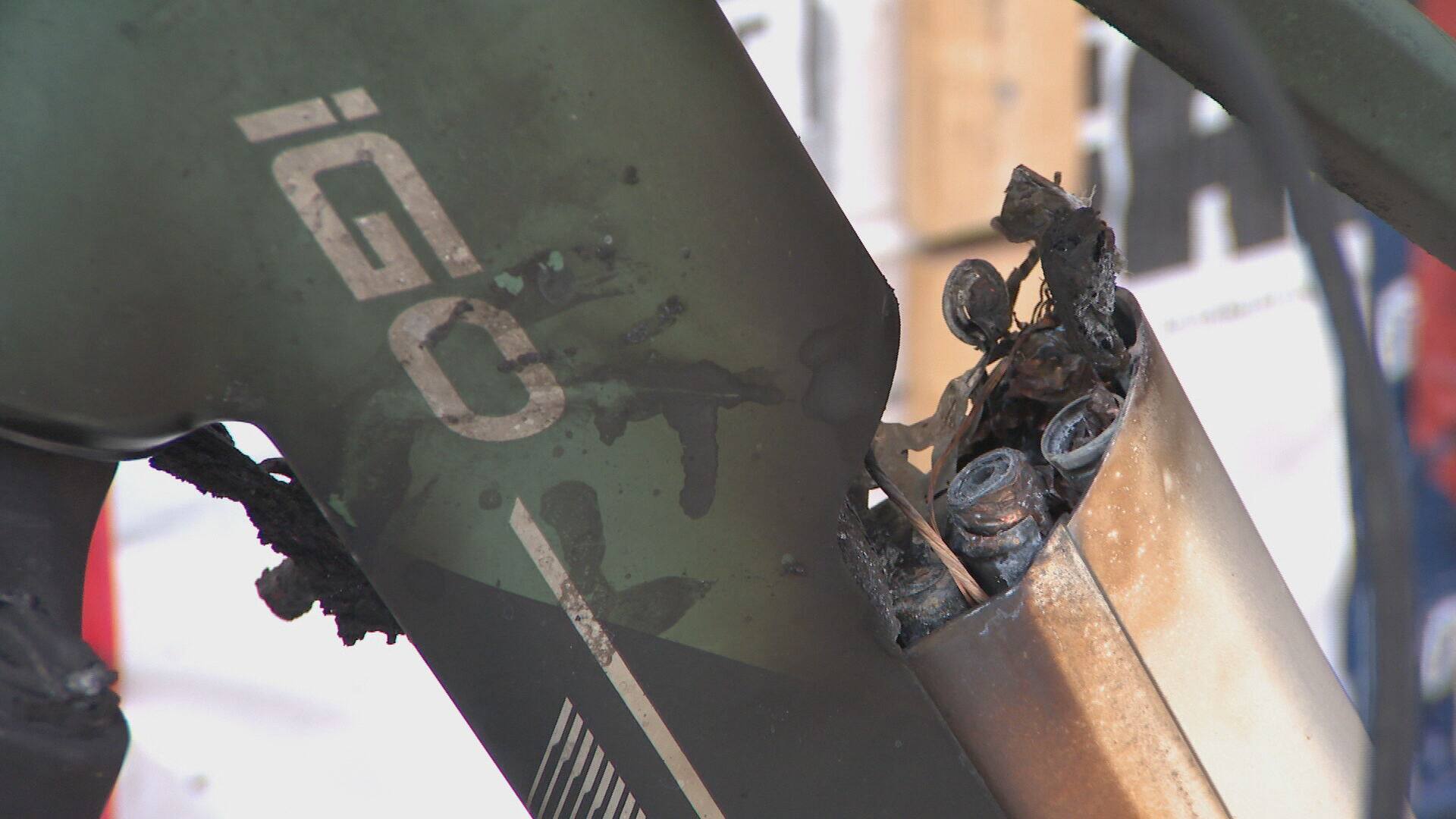 «C’était une grosse explosion» la batterie de son vélo électrique