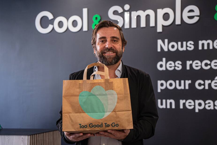 Vincent Mahé offre des produits de ses boutiques de surgelés Cool & Simple au tiers du prix dans des paniers surprise sur l'application Too Good To Go.