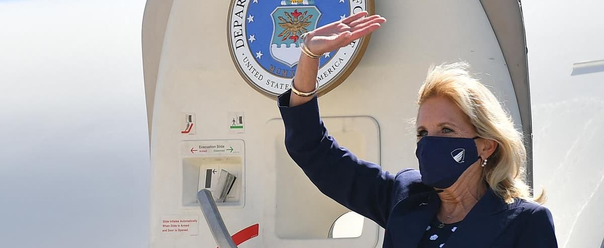 April Fools’ Day: America’s first lady poses as a hostess and offers frozen treats