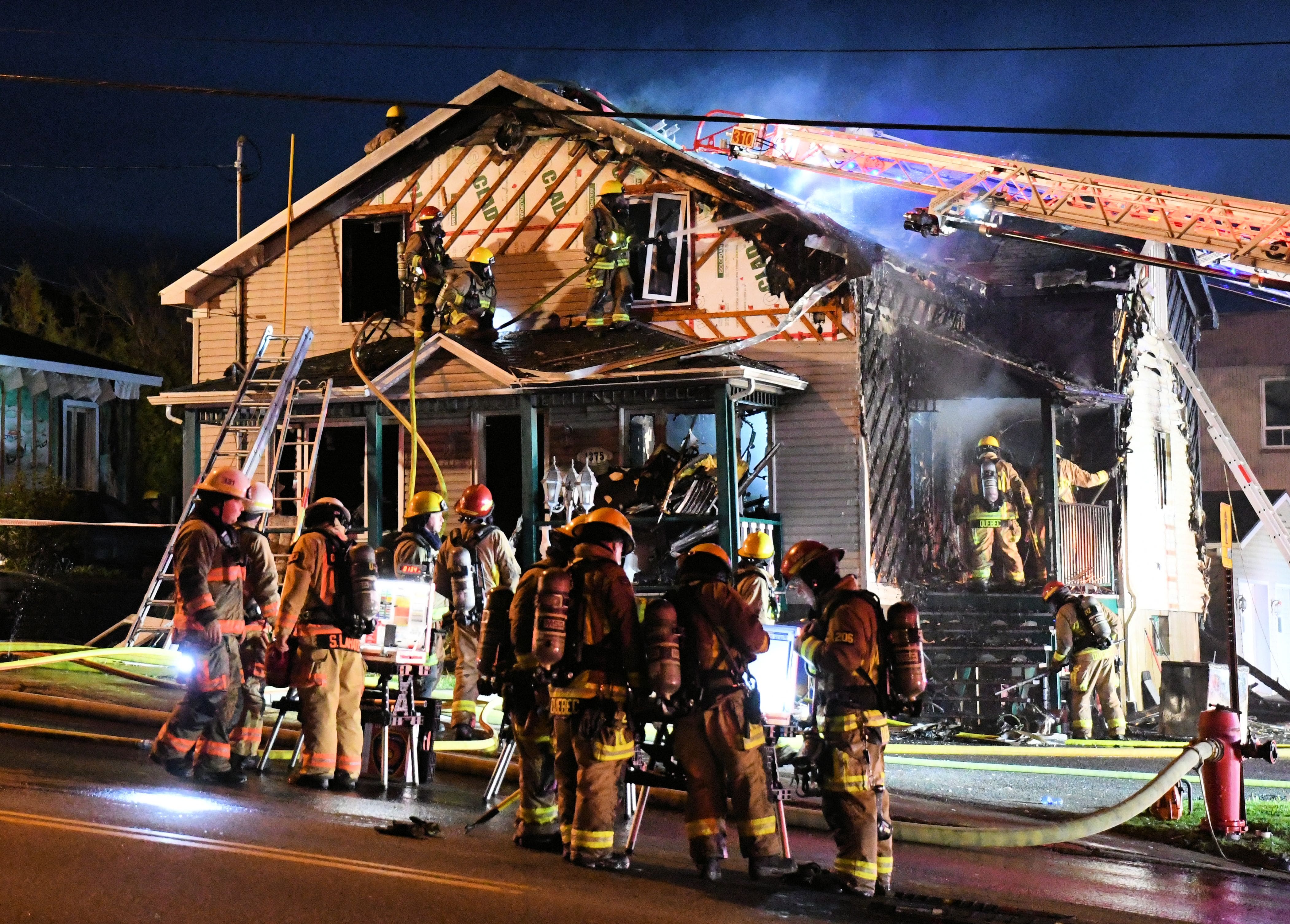 Un incendie criminel fait un blessé à L’Ancienne-Lorette