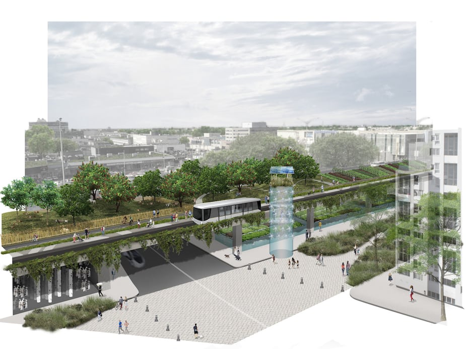 Image principale de l'article Enfouir l'autoroute et créer un jardin aérien