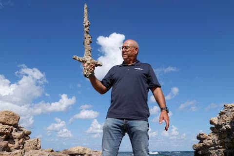 A 900-year-old Crusader sword was found by a diver in Israel
