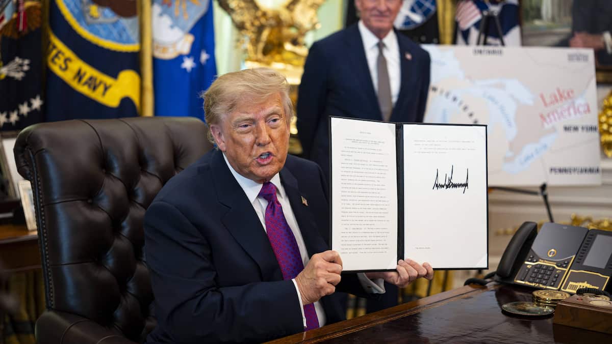 Un Québécois trolle Trump avec son «Lake America»
