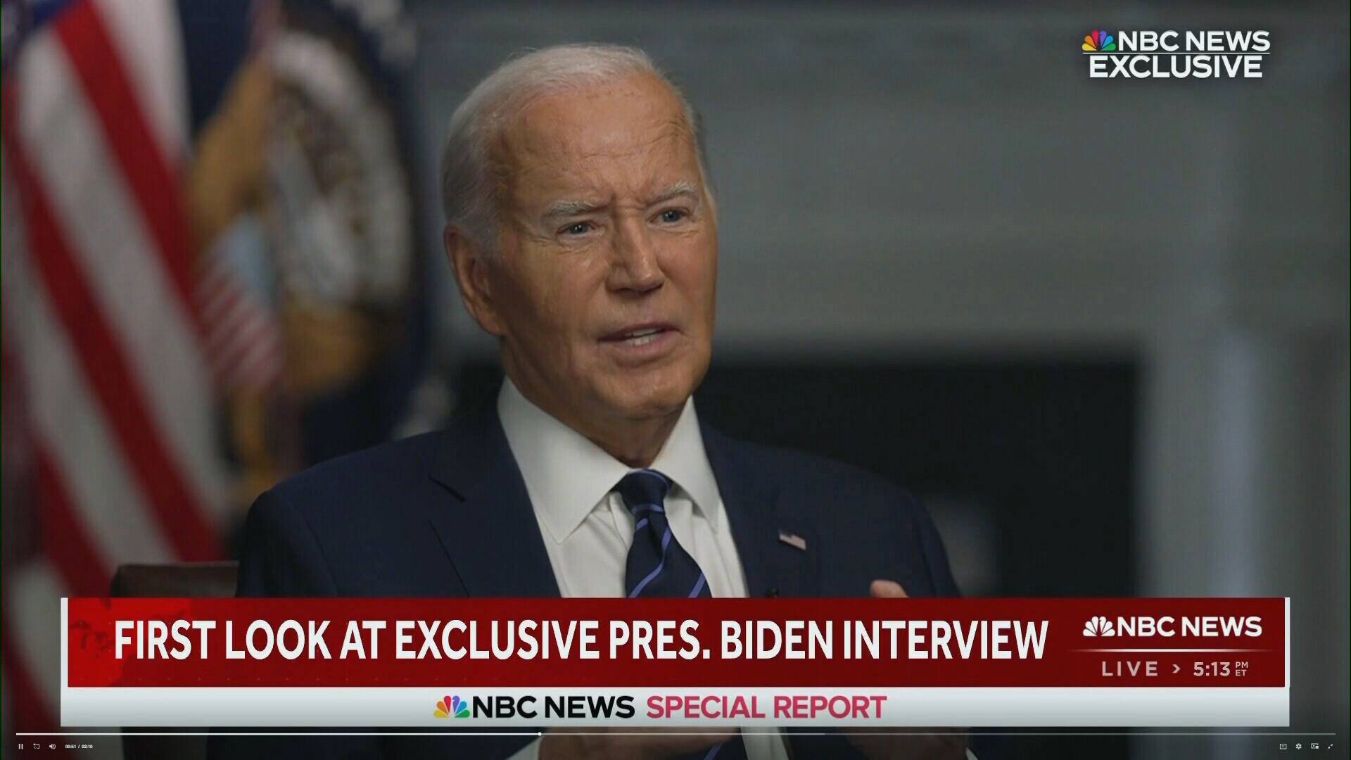 VID&Eacute;O | C'&eacute;tait une &laquo;erreur&raquo; d'appeler &agrave; &laquo;cibler&raquo; Trump, dit Biden dans une entrevue