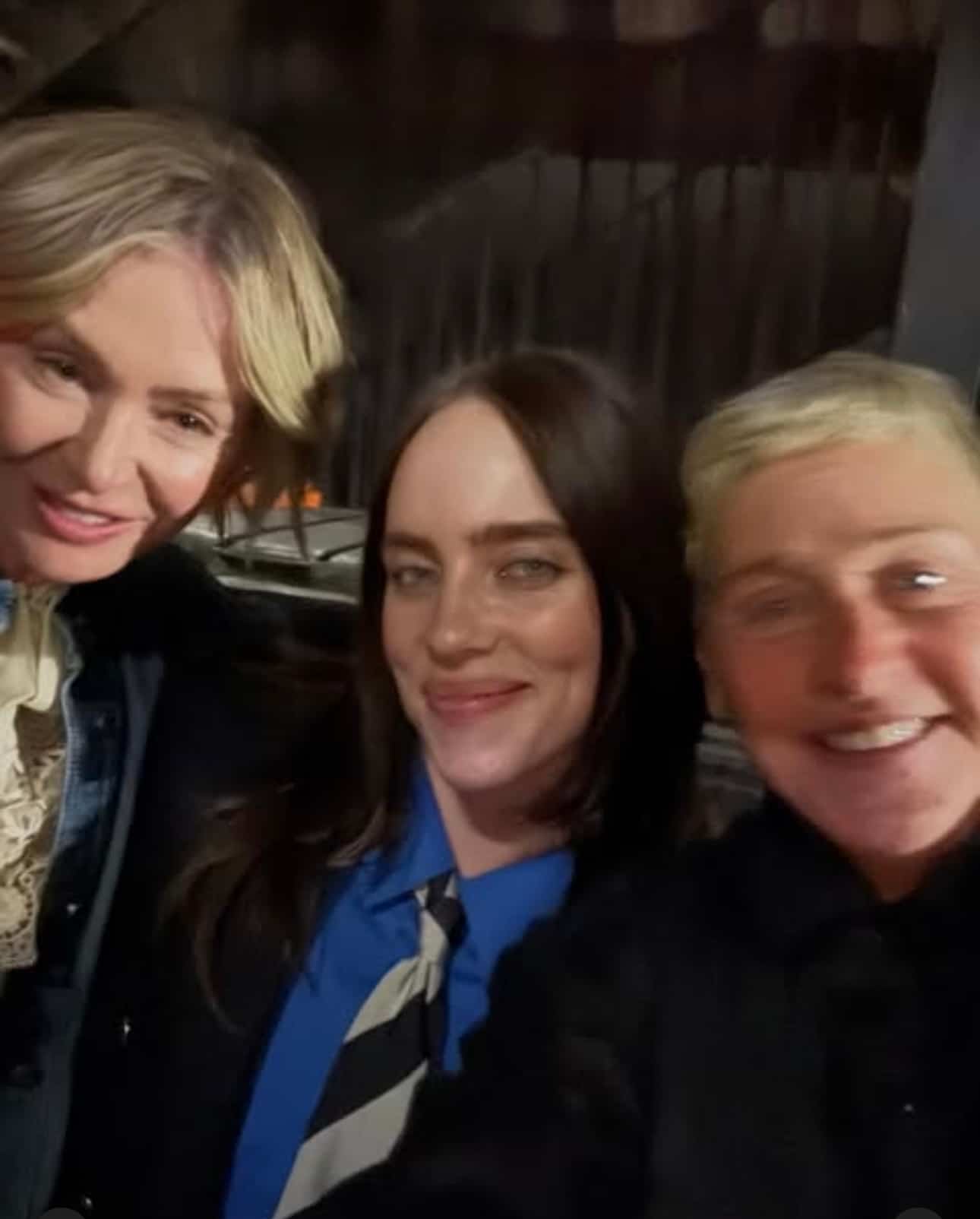 Ellen DeGeneres et sa femme prennent la pose avec Billie Eilish à Londres