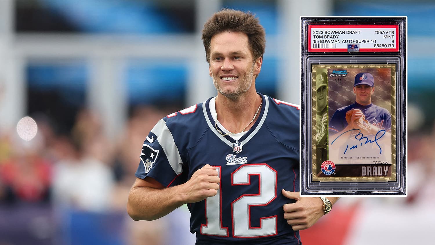 Tom Brady's Montreal Expos Baseball Card Sells for a Small Fortune at
