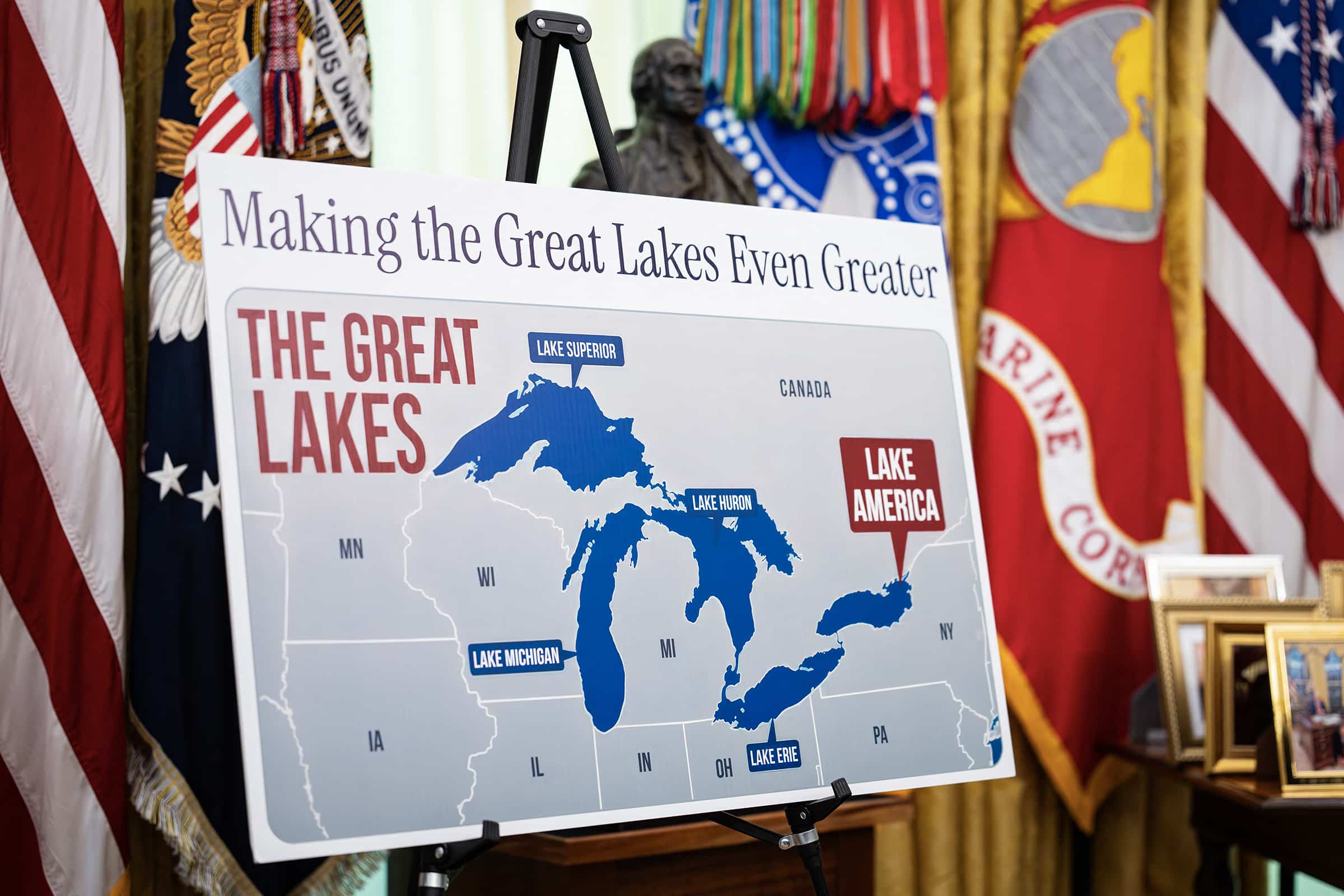 «De l'abus de pouvoir» de Trump: un expert en toponymie fustige le changement du nom du lac Ontario