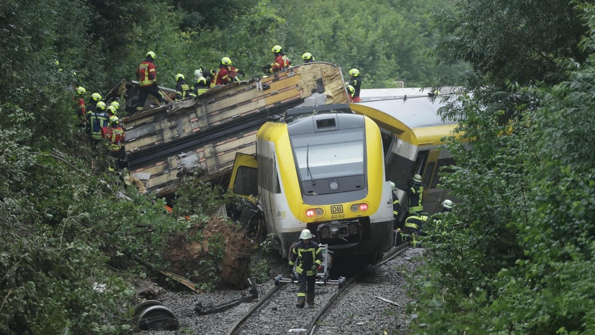 Déraillement d'un train en Allemagne: bilan provisoire de 3 morts et plusieurs blessés