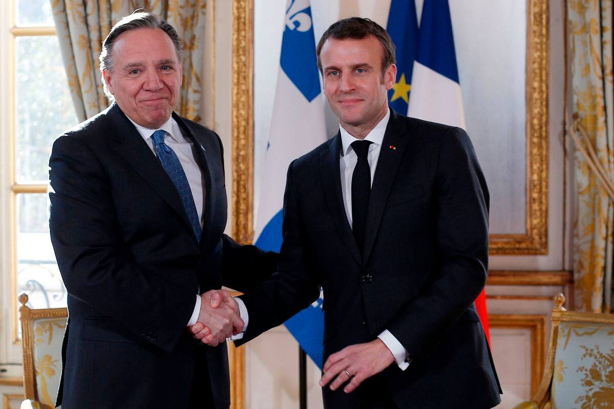 Macron a appelé Legault pour le remercier de son soutien | TVA Nouvelles