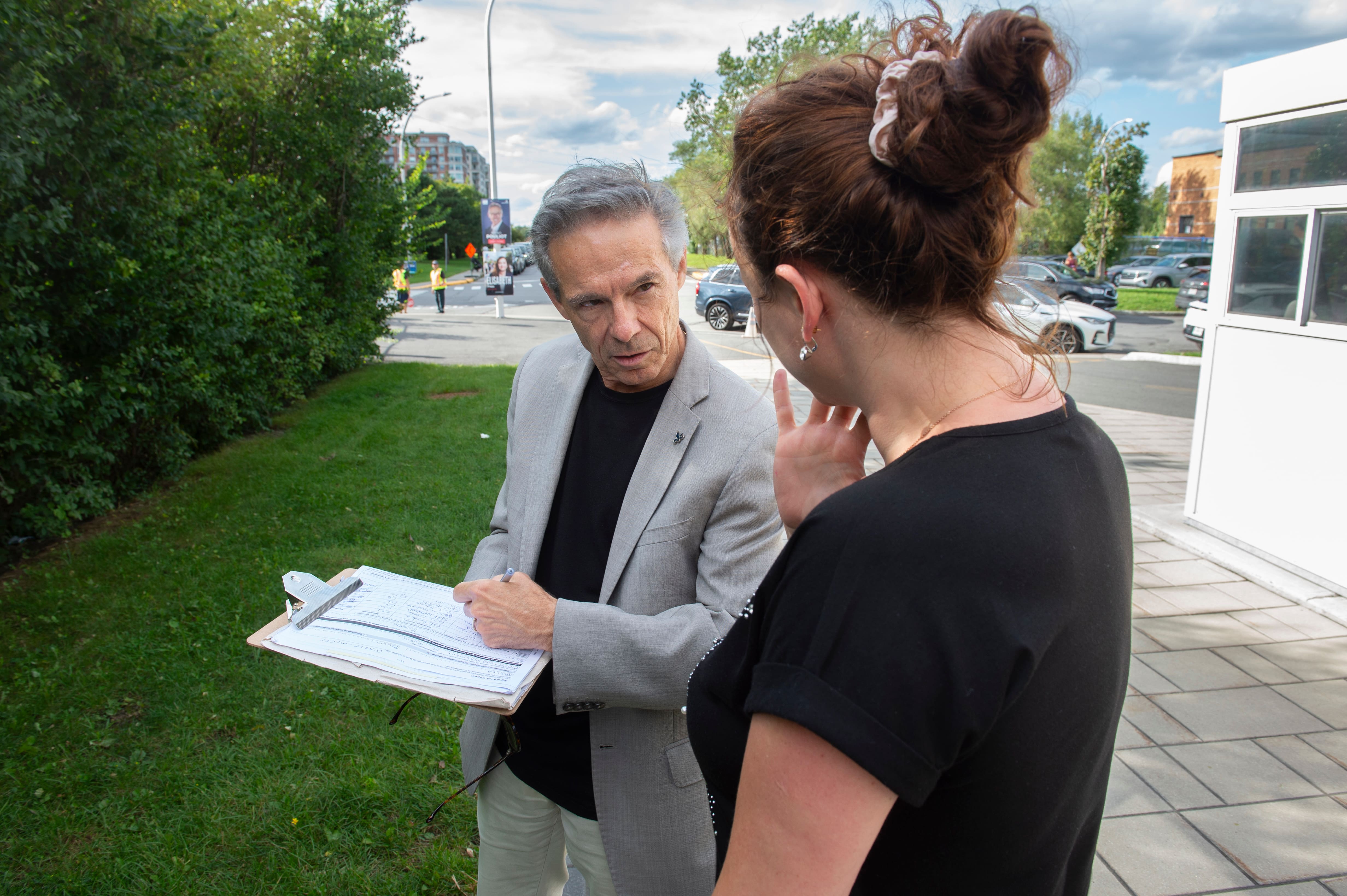 Adrien Pouliot du Parti conservateur du Québec. Montréal, 10 septembre 2026. Élisabeth