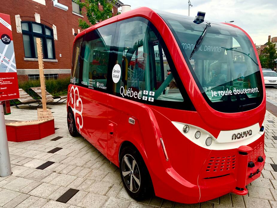 Image principale de l'article Des navettes autonomes sur la Plaza Saint-Hubert