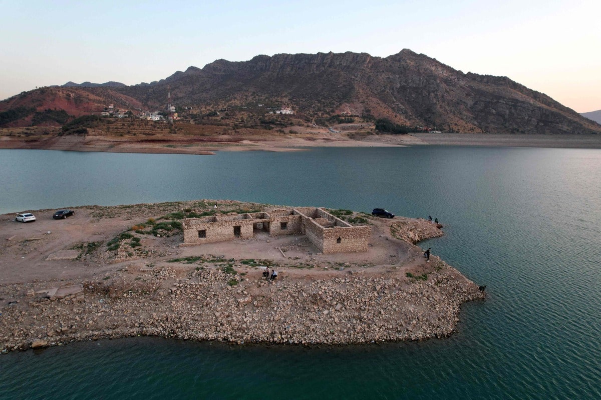 Un village englouti refait surface &agrave; cause de la s&eacute;cheresse