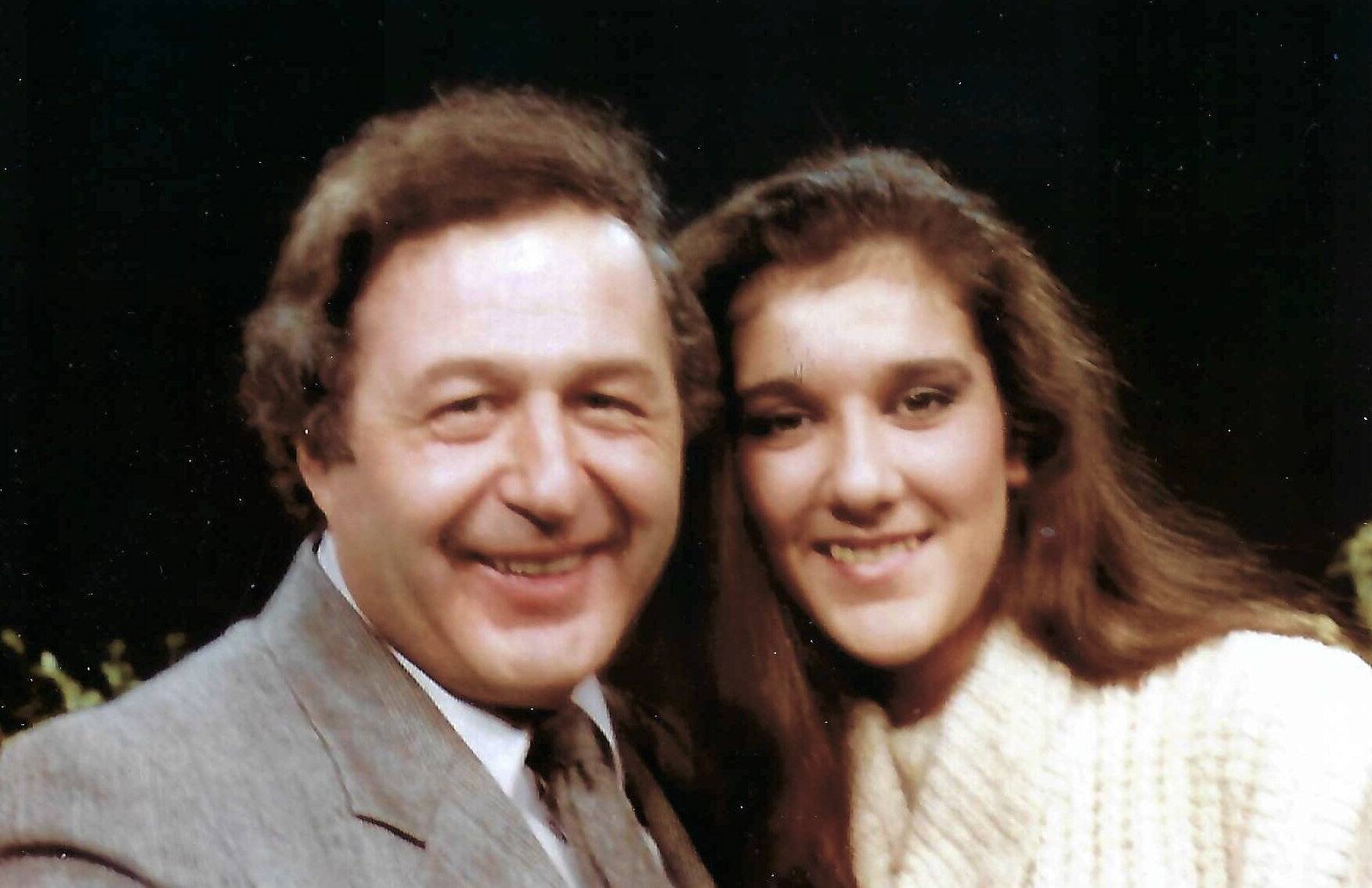 L'animateur Jean Brisson aux côté de Céline Dion