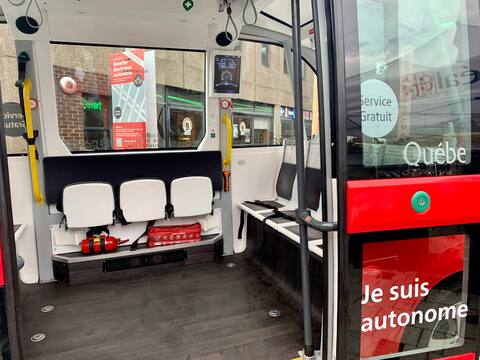 Des navettes autonomes sur la Plaza Saint-Hubert