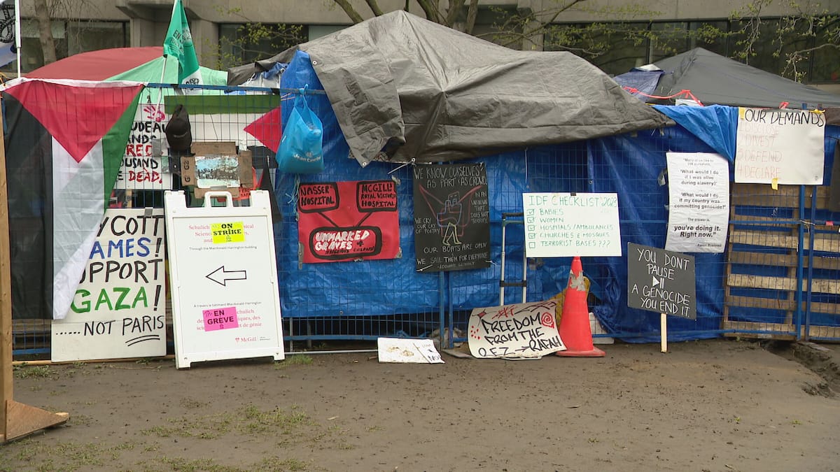 Campement propalestinien: front commun contre la demande d’injonction de McGill