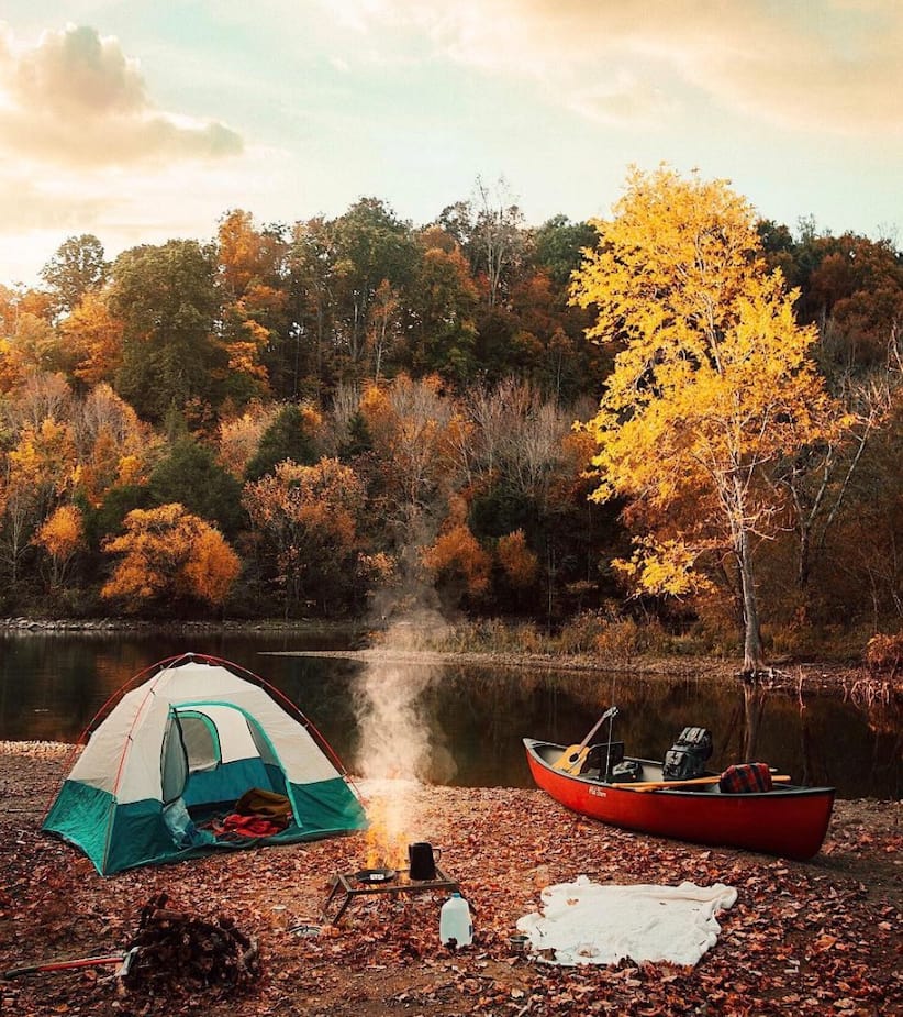 Image principale de l'article Les 5 joies du camping d'automne