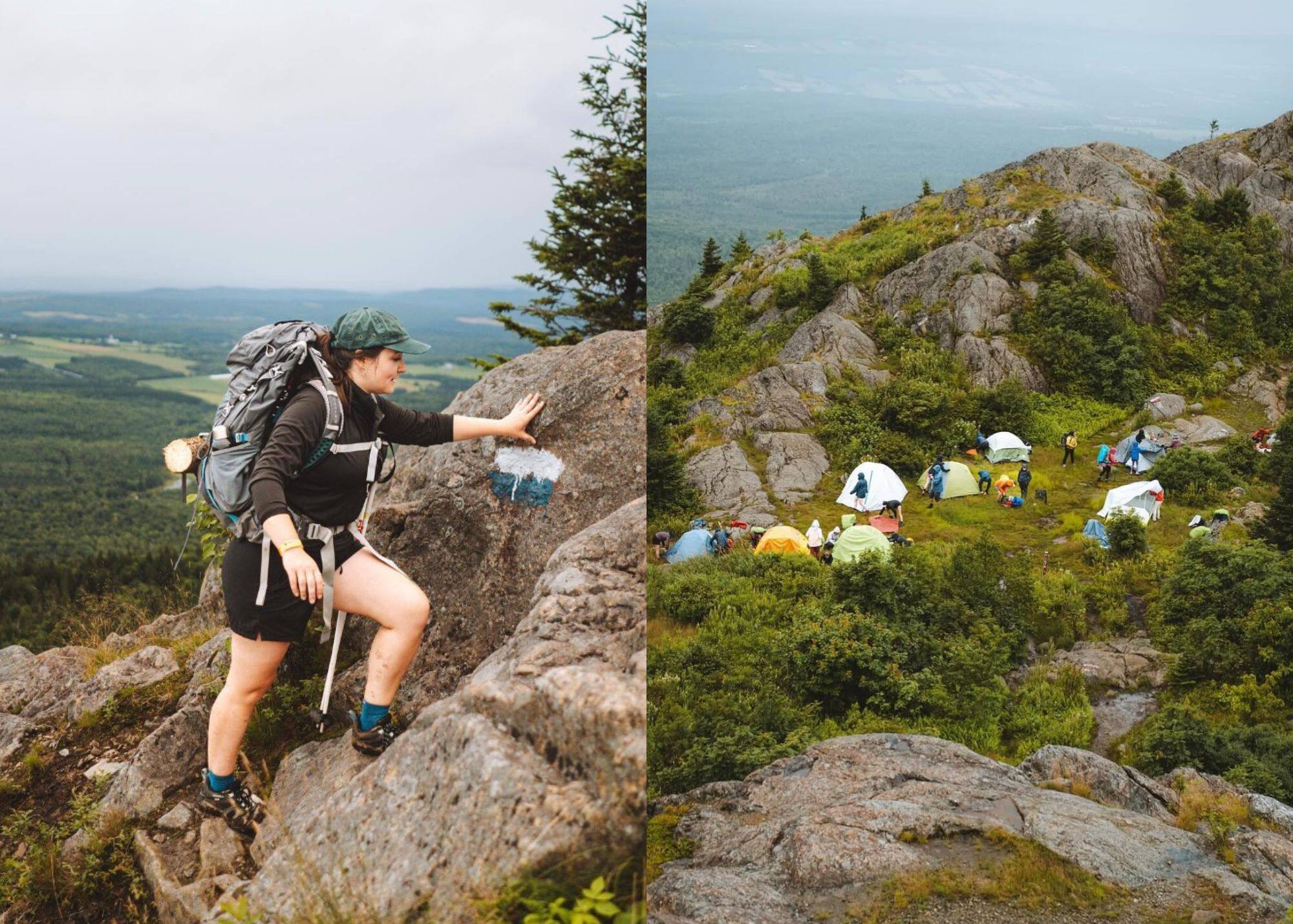 Campez au sommet de cette superbe montagne