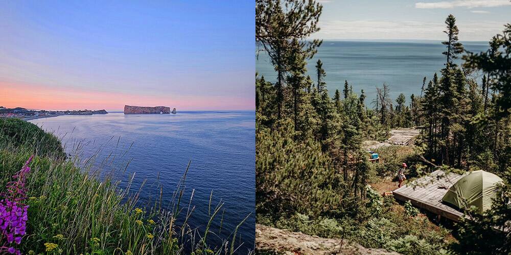 Voici 17 campings avec des vues imbattables partout au Qu&eacute;bec