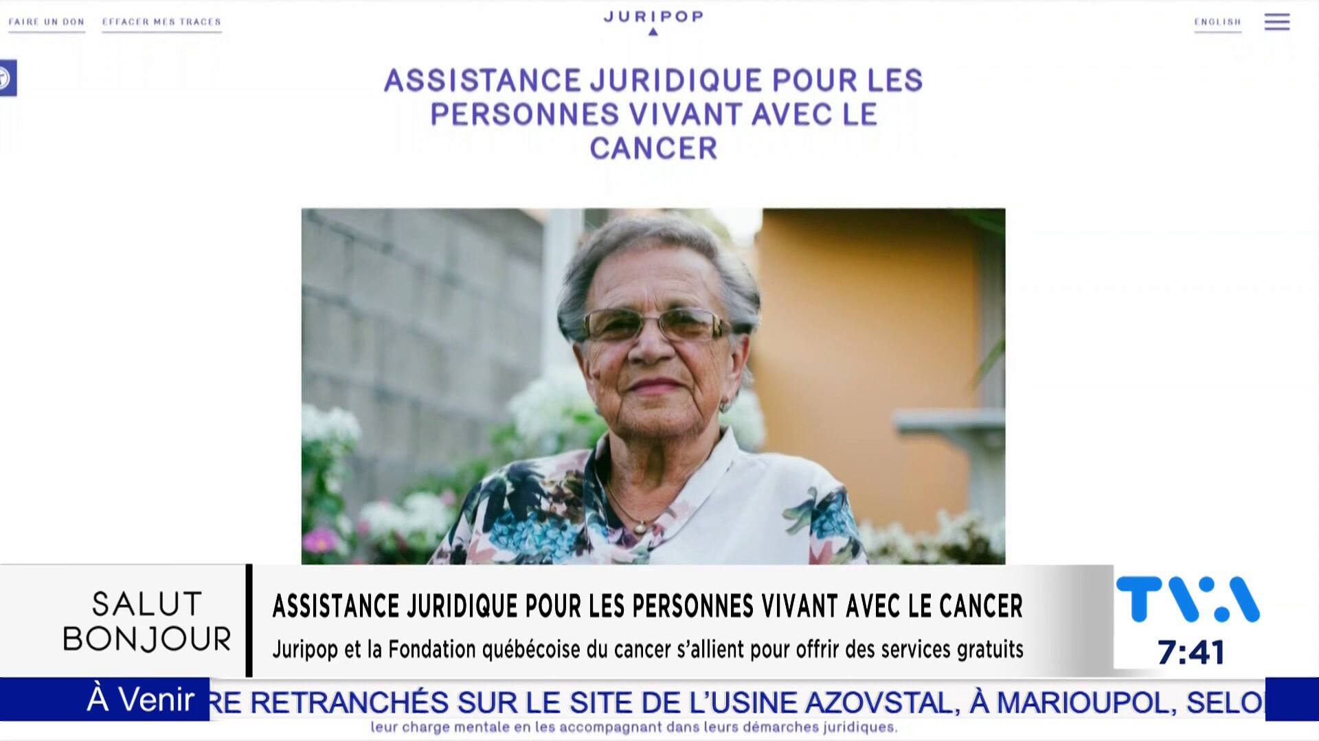 La Fondation québécoise du cancer et Juripop 