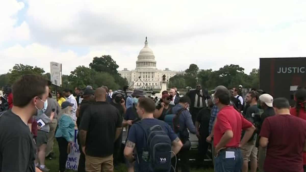 Un rassemblement sans débordement à Washington