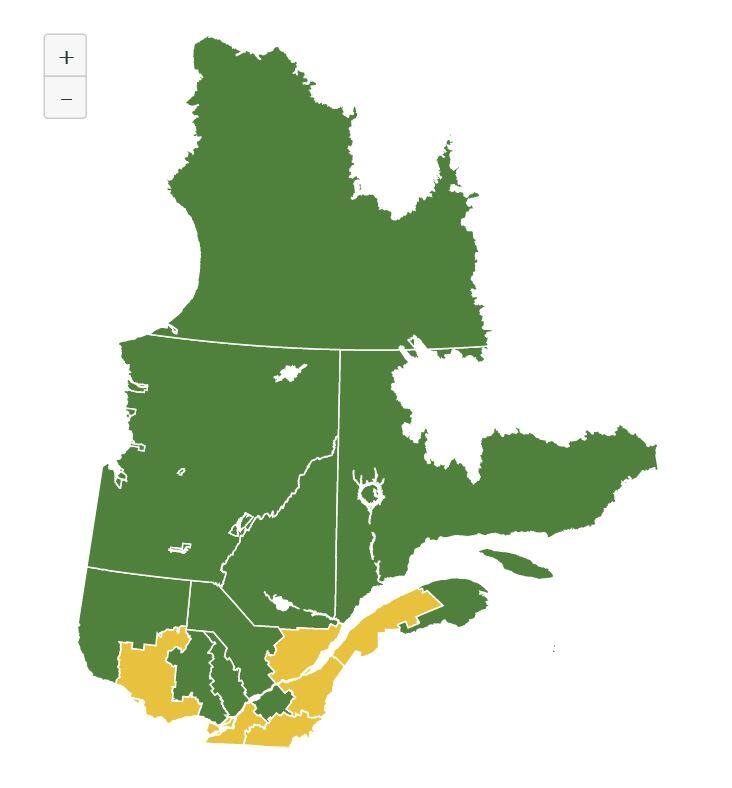 Région de Québec: une chance sur deux de passer en zone orange | JDM