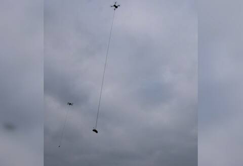 ON VIDEO | Flying sausages allow a dog to find its master