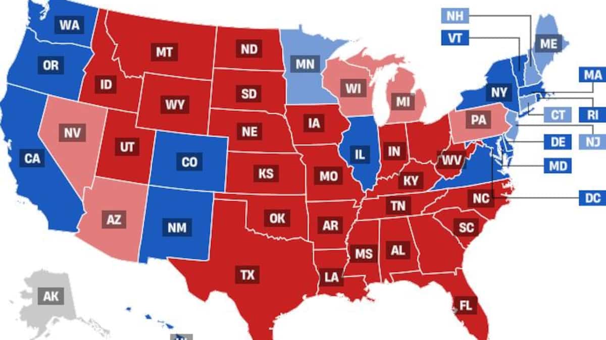 CARTE INTERACTIVE | Les résultats de l’élection américaine en direct | JDM