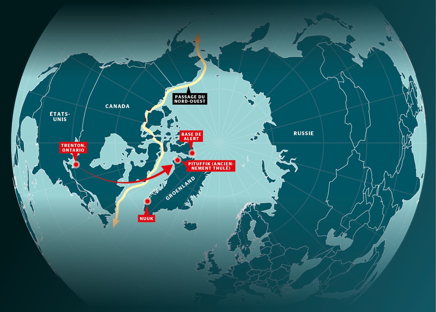 Des avions militaires partiront du Canada et des &Eacute;tats-Unis pour le Groenland