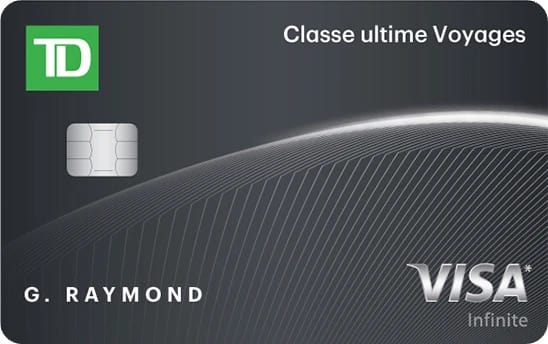 Carte Visa Infinite Classe ultime Voyages - TD
