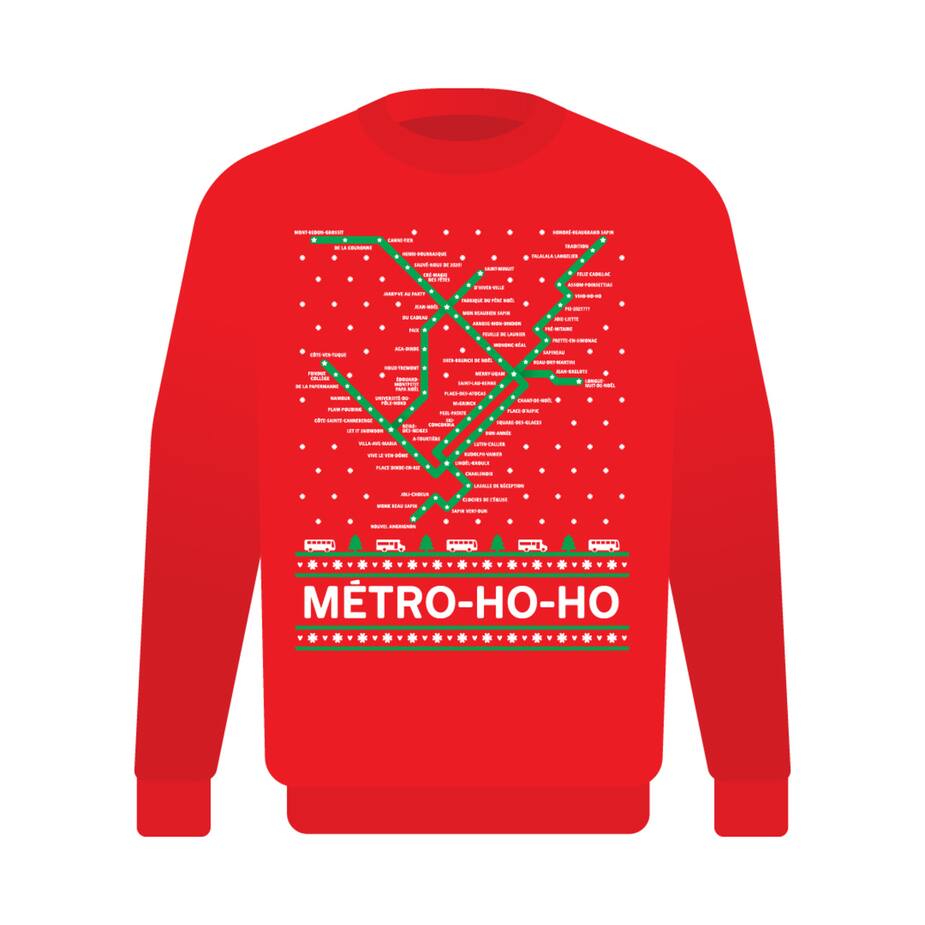 Image principale de l'article La STM fait tirer des chandails de Noël