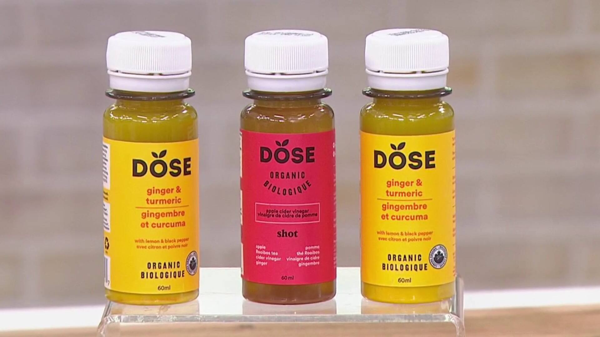 Les shots de gingembre et curcuma DOSE