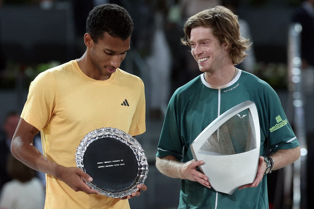 Masters 1000 de Madrid: F&eacute;lix Auger-Aliassime passe pr&egrave;s de remporter un titre prestigieux, mais s&rsquo;incline en finale