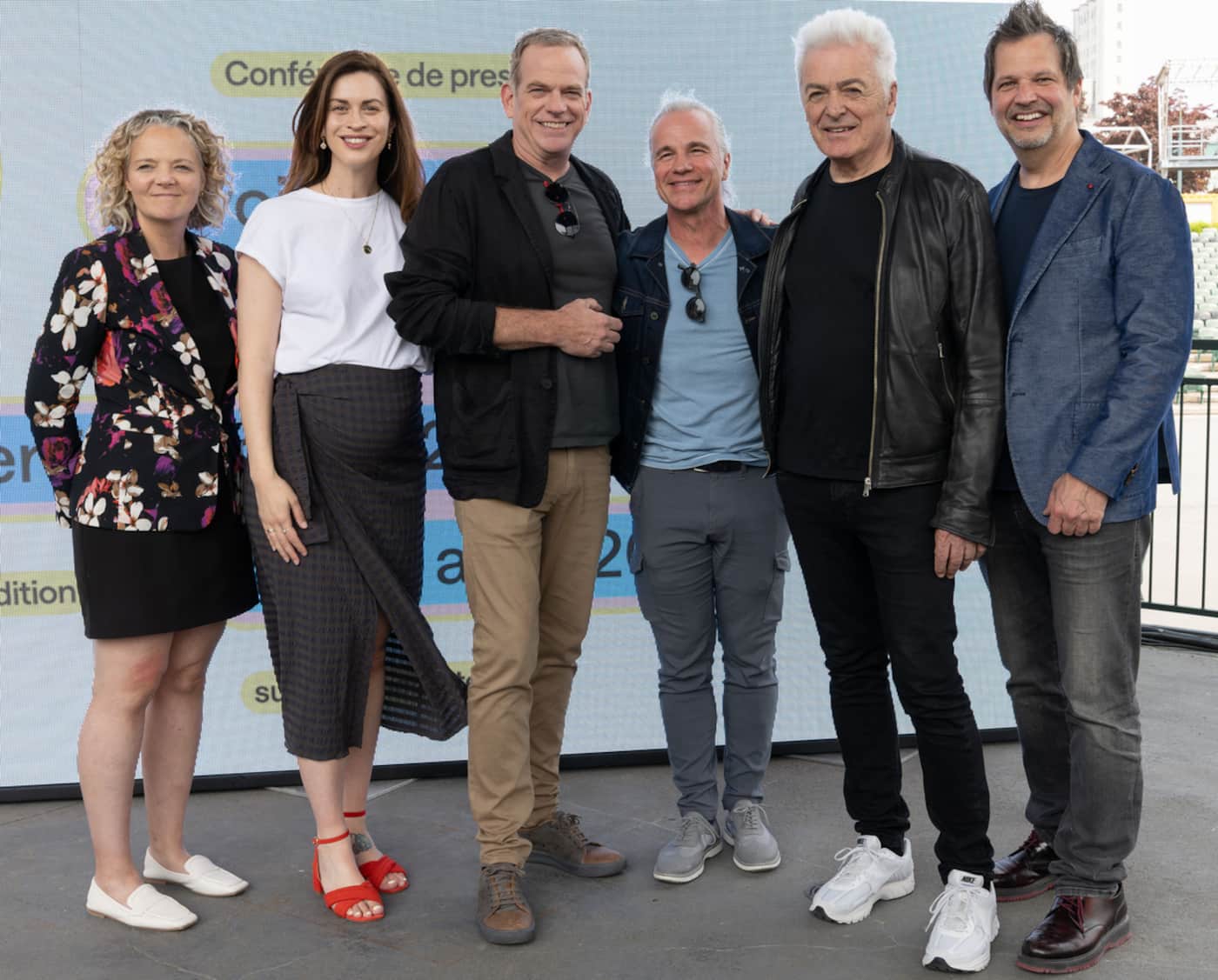 Notre-Dame de Paris Reunion: SuperFrancoFête 2025 Québec Garou, Bruno Pelletier, and Daniel Lavoie at the SuperFrancoFête program declaration in Quebec city.