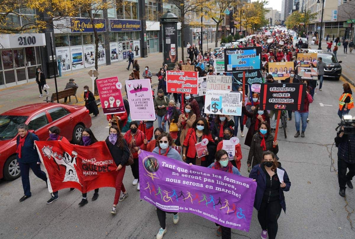 Lutte aux in&eacute;galit&eacute;s: marcher pour le droit des femmes et les plus d&eacute;munis